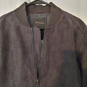 Mens Banana Republic Faux Vegan Suede Jacket Size Med. NWT